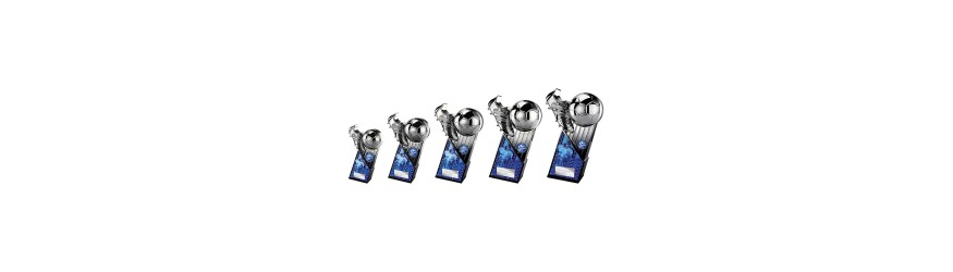 MARAUDERS COLOURED GUNMETAL & BLACK TROPHY - 5 SIZES - 16CM TO 28CM MARAUDERS COLOURED GUNMETAL & BLACK TROPHY - 5 SIZES - 16CM TO 28CM